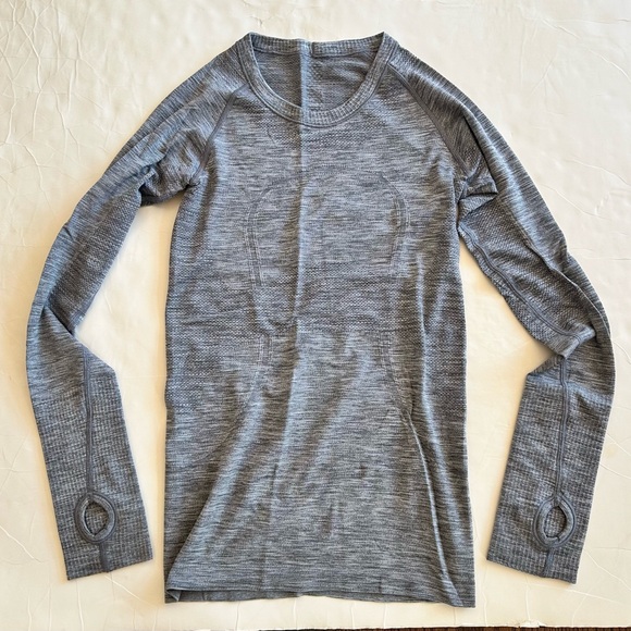 Lululemon Gray Long Sleeve swiftly Top - Picture 1 of 2